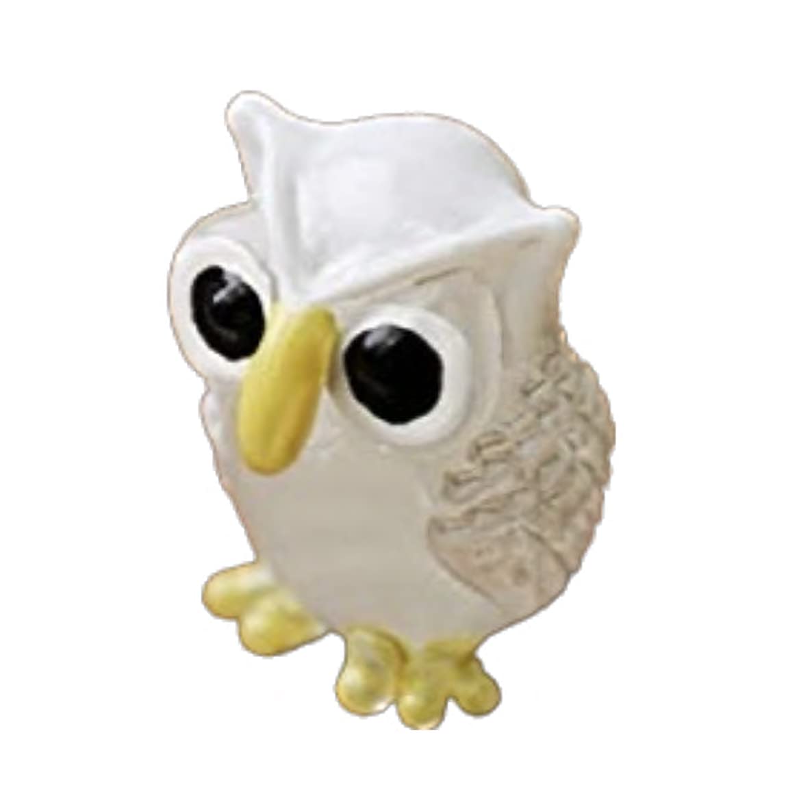 redchocol8® Handmade Tiny Mini Small White Little Glass Owl Gloss Garden Decor Ornament Gift Mini Barn Terrariums