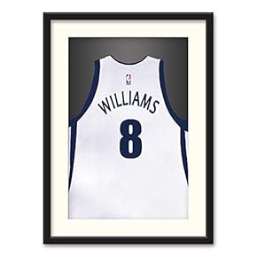 Athletes Jersey Theme Black Framed for Bedroom Livingroom