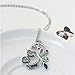 White Gold Plated Hollow Style Happy Panda Pendant Necklace with Swarovski Elements Crystal Fashion Jewelry