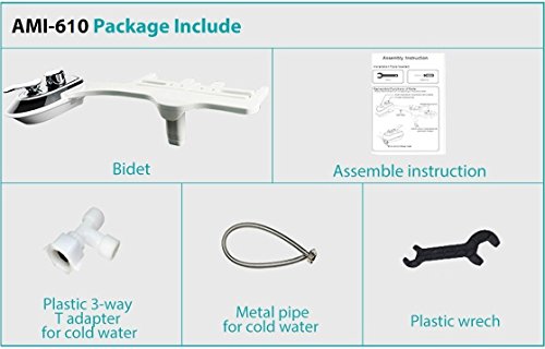 UbiGear Hot & Cold Water Spray Bathroom Bidet Self Cleaning Dual Nozzle Non-Electric Mechanical Toilet Restroom Seat Cover Attachment (UBI-AMI-610) - Thumbnail 4