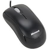 Microsoft Basic Optical Mouse for Business - Black. Comfortable, Wired, USB mouse for PC/Laptop/Desktop, with fast scroll wheel, works with Mac/Windows Computers