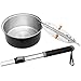 Campfire Popcorn Popper Starter Kit - The Original Whirley Pop Open Fire Popcorn Popper With Popcorn Kit, Aluminum Campfire Popcorn Maker, Popcorn Pot for Campfire Popcorn (By Wabash Valley Farms)