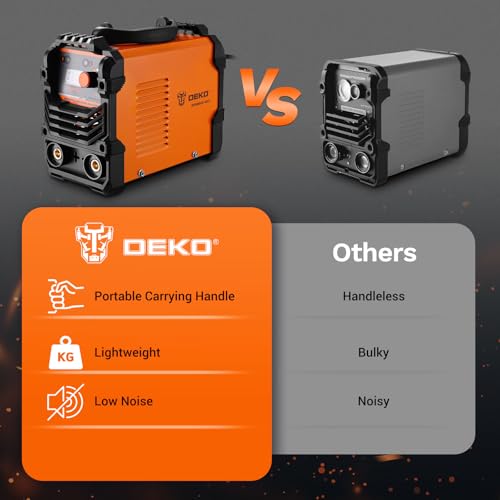 Mini Soldering Iron:DEKO 140A 220V MMA ARC Welder for Home Repair, Metal Welding, DIY, Portable Welding Machine with Adjustable Shoulder Strap for Welders