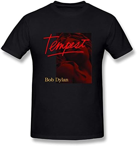 OLEKSANDR Men's Bob Dylan Tempest Casual T-Shirts Black 3X