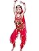Astage Girls Oriental Belly Dance Sets Costumes All accessories Hotpink M(Fits 6-8 Years)