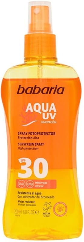 - Aceite Protector Solar 30 Spf | Crema Solar Con Aloe Vera | Autobronceador Corporal Natural | Aceite Solar De Rápida Absorción | Bruma Solar En Spray