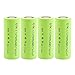 DTK 26650 Flat Top Battery 3.7V 5000mah 4 Pack Fast Rechargeable Battery
