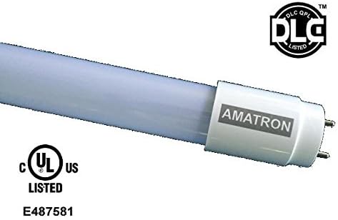 ( 25-Pack ) AMATRON UL &amp; DLC Listed 4FT T8 LED TUBE COMPATIBLE WITH ELECTRONIC BALLAST18W 5000K Day Light TO REPLACE 40W FLUORESCENT TUBE, Plug &amp; Play !!!