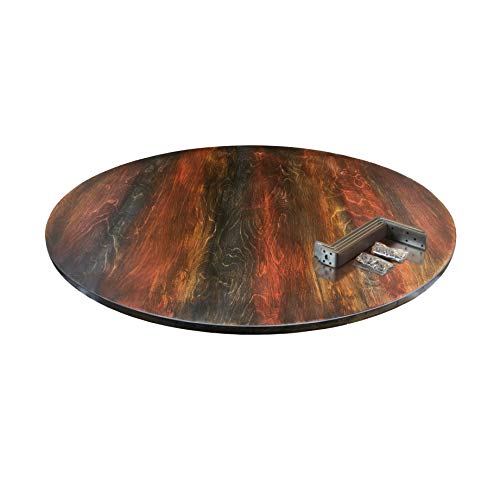 Rogge´s RelaxGrill Stehtisch - Bausatz für 210L-Ölfass, runde Holz-Tischplatte d = 100 cm mit 4 verzinkten… – Bild 3