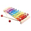 Soota Musical Instruments Toy Xylophone for babies, Holiday/Birthday Gift, Wooden Musical Instrument with Bright Multi-Colored Bars and Child-Safe Mallets