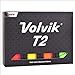 Volvik T2 Ionomer Polymer Low Side Spin Matte Finished Long Distance Balls 2-Pieces, 1 Dozen