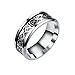 Tanyoyo 3 Pcs 8mm Celtic Dragon Rings for Men Women Stainless Steel Wedding Ring Set Size 6-14
