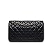 Women's Chain Quilted PU Leather Shoulder Bag (11', Black)