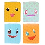 Totem World 4 Mini Album for Pokemon Cards - Each Mini Binder Album Holds 60 Cards - Top Load Sleeves Included - Protect Your Deck in Style - Inspired by Pikachu, Charmander, Squirtle, and Bulbasaur