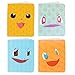 Totem World 4 Mini Album for Pokemon Cards - Each Mini Binder Album Holds 60 Cards - Top Load Sleeves Included - Protect Your Deck in Style - Inspired by Pikachu, Charmander, Squirtle, and Bulbasaur