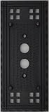 Arts & Crafts Mission Style Oil Rubbed Bronze One Gang Switch Plate - One Push Button Light Switch Opening