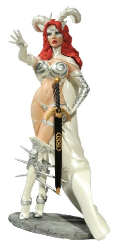 Diamond Select Toys Femme Fatales: "Silver Goddess" White Tarot PVC Statue
