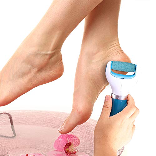 The Replacement Roller Refill Heads for Amope Pedi Perfect Electronic Foot File come in a pack of 5 rollers, with 1 extra coarse and 4 regular coarse rollers. The extra coarse roller is designed for removing thicker, tougher skin on the feet, while the regular coarse rollers are ideal for regular maintenance and smoothing of the feet.
