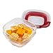 Rubbermaid Easy Find Lids Glass Food Storage and Meal Prep Containers, Set of 3 (6 Pieces Total)
