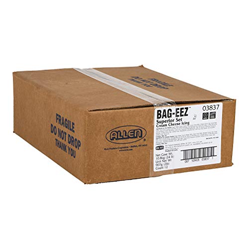Rich's JW Allen Superior Set Cream Cheese Icing Bags, Great for Donuts, 12 Pack, 2 lb each
