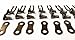 10 Sets Single Speed Bike Chain Link Master Link Replacement No Tool Needed