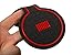 YOCTM Non-Slip Gate Slot Mats Latex Door Pad Cup Mat for Jeep Compass 2018 2017 2019 Interior Parts Accessories (Red)