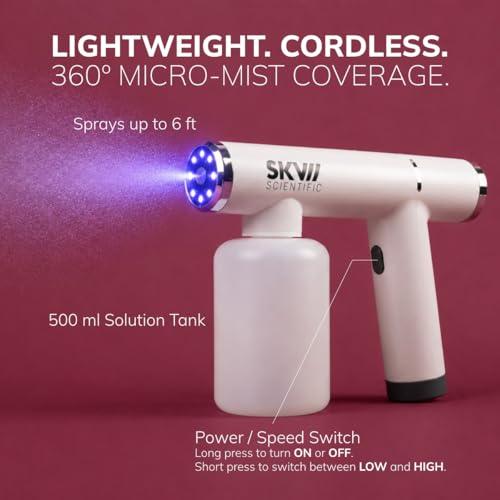 SKV Cordless Atomizing Sprayer, 360-Degree Coverage Disinfection Sprayer for Household Sanitization, Rechargeable, photo 6