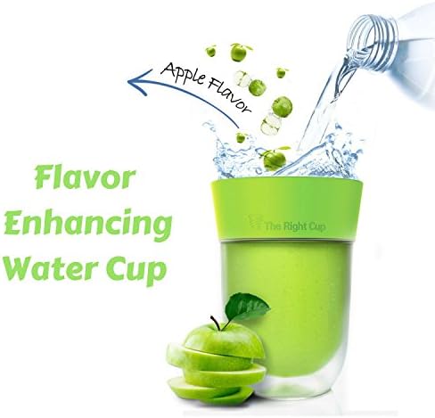 Helps you lose weight.by The Right Cup-Flavor Enhancing water Cup​ ​- Drink Water Instead of Soda, Juice and Sugary Drinks. Sugar Free, No calories. 1 cup Apple