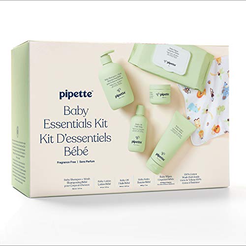 Pipette Baby Essentials Baby Wash and Moisturize Kit with Renewable