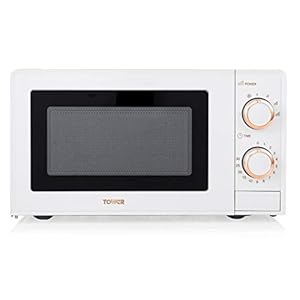 Tower T24029WRG Linear Manual Solo Microwave with 4 Power Levels, 30 Minute Timer, Defrost Function, 700W, 17 Litre…