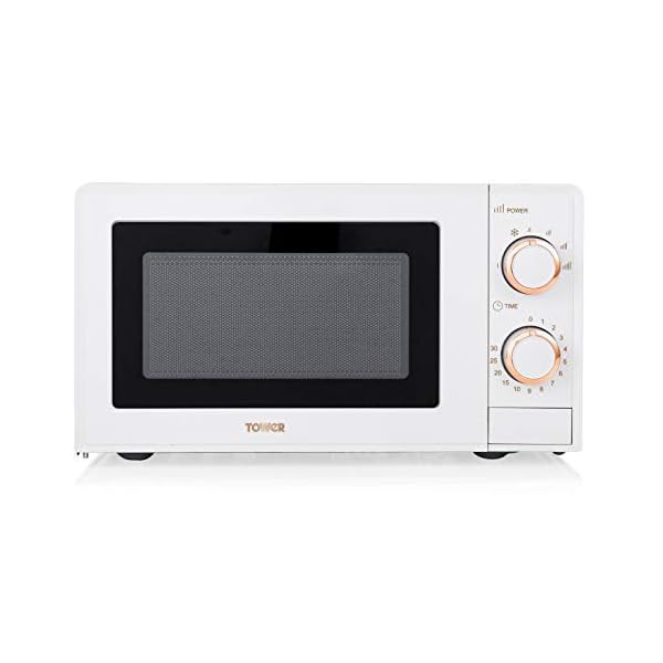 Tower-T24029WRG-Manual-Solo-Microwave-with-4-Power-Levels-30-Minute-Timer-Defrost-Function-700-W-17-Litre-White-and-Rose-Gold Tower T24029WRG Linear Manual Solo Microwave with 4 Power Levels, 30 Minute Timer, Defrost Function, 700W, 17 Litre…