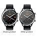 Orzero (3 Pack) Compatible for Ticwatch C2, Ticwatch E2&S2 Tempered Glass Screen Protector, 2.5D Arc Edges 9 Hardness HD Anti-Scratch Bubble-Free (Lifetime Replacement)