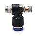 Yootop 5Pcs 8mm Push in Pneumatic Speed Controller Air Flow Control Valve Air Tube Adjuster Quick Connect Fitting 1/8BSP Thread