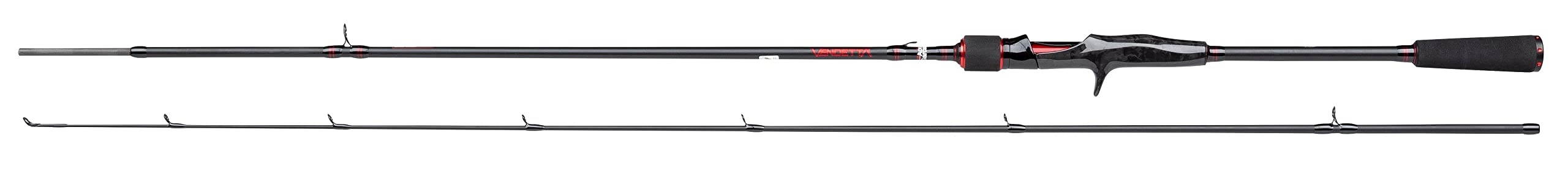 Abu Garcia Vendetta V3 Casting Rod, Bait Cast Lure Fishing Rod, Spincasting rods, Predator Fishing, Pike, Perch, Zander, Unisex, Black, 1.83m | 5-20g