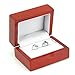 Geff House Cherry Wood Double Ring Jewelry Gift Box