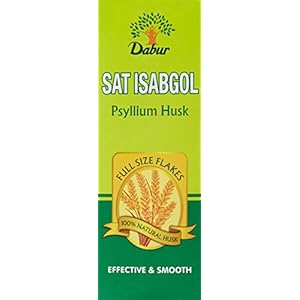Dabur Sat Isabgol|Psyllium Husk| Effective Relief From Constipation – Pack of 200 Gm powder