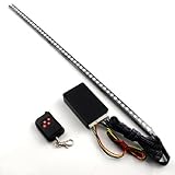 Completed Set 22" Scanning 7 Color 5050 SMD 48 Running RGB LED Bar Strip Third Brake Light + Wireless Sound Remote Control + Control Module Universal Car Truck SUV Front Grille Under Spoiler Body Hood