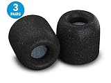 Comply Sport Pro Premium Memory Foam Earphone Tips for Beats by Dre Powerbeats Pro, BeatsX, Powerbeats 2 & 3, Tour 2 & 2.0, Noise Reducing Replacement Earbud Tips, Secure Fit (Medium, 3 Pair)