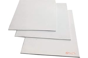 CeraTex 3170 Ceramic Fiber Paper, Size 11" x 12" 3 Sheets, Thickness 1/32". High Temperature Insulation Gasket or Liner for Kiln Stove Furnace Glass Fusing