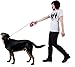 BonaFido Pet Retractable Leash with Waste Bag Holder 2 eGuides One Button Brake and Lock Safety System - 16 Feet No Burn Lead for Pets up to 44 lbs - Pink