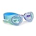 Heart Shaped Swimming Goggles For Kids by Bling2O - Anti Fog, No Leak, Non Slip and UV Protection - Mint Blue Colored Fun Water Accessory Includes Hard Case