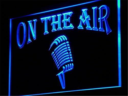 APFoo On The Air Microphone Display LED Neon Light Sign