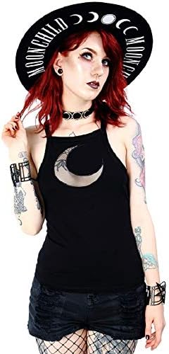 Mesh Moon Crescent Vest Top