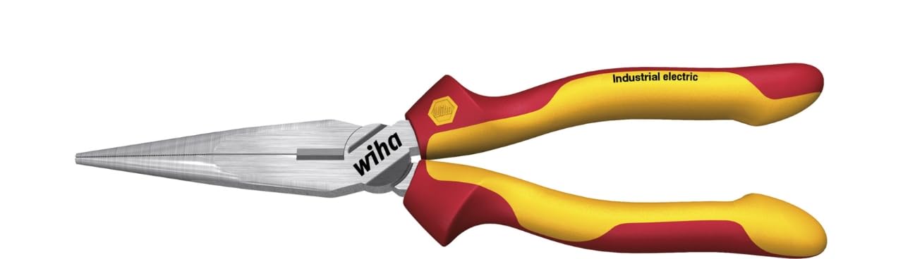 Wiha Long Nose plier "Industrial Electric" 160mm, Multicolor