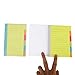 Eagle Divider Sticky Notes 60 Ruled Notes, 4 x 6 Inches, Assorted Neon Colors (1-Pack)
