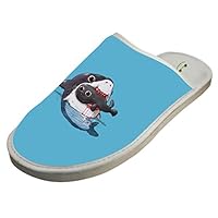 4B854DF6B Winter Cotton Adorable Shark Seal Antiskid House Slippers Baboosh Indoor Slippers