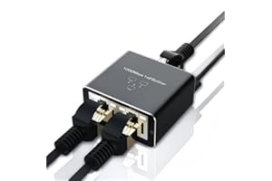 Ethernet Splitter 1 to 2 Gigabit RJ45 Network Adapter High Speed Internet LAN Cable Splitter for Router Switch