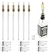 Wine Bottle Torch Kit 6 Pack, Includes 6 Long Life Torch Wicks, Copper Lamp Cover & Brass Wick Mount(13.7 Inch,Bottle not Included)
