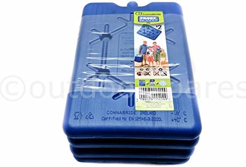 Freeze Board 4x Cooler Ice Packs - 200ml Chill Box Blocks - Camping/Hiking Food Chillers