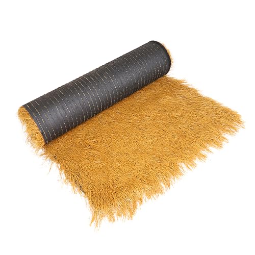 HAZEK Artificial Thatch Roll Tiki Bar Synthetic Thatched Roof Beach Hawaiian Party, Garden Fence Decoration and Bar Decoration (Size:1.6 x 65 ft (0.5 x 20 m))